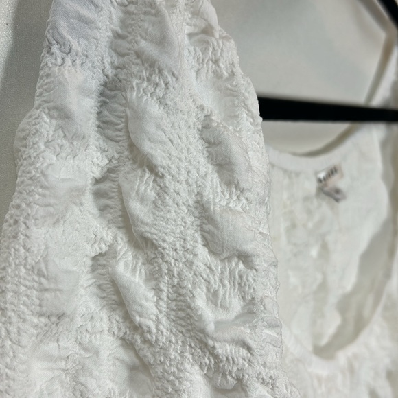 Reitman's Plus Size 3X Stretchy White Blouse Puffy Comfortable Women's Business - Picture 2 of 7